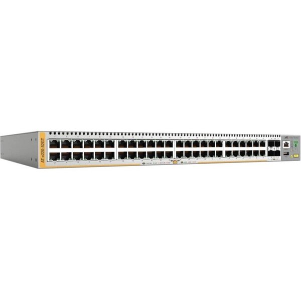 Allied Telesis 48-Port 10/100/1000T, 4-Port 100/1000X Sfp L3 Switch, 1 Fixed Ac AT-X220-52GT-10